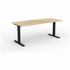 OLG Agile Fixed Single Desk 1800x750 New Oak Worktop with Black Frame OG_AGFSSD1875B_NO image NaN