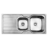 Abey EN175R Entry 1 and 3/4 Bowl Left Hand Drainer Sink image NaN