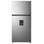 Hisense 496L Top Mount Refrigerator with Non-Plumbed Water Dispenser Stainless Steel HRTF497SW hero image