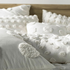 Linen House Haze White Double Bed Quilt Cover Set 01704D036 image NaN