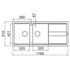Artusi Granitek Series Double Bowl Sink with Drainer AGS1162W image NaN
