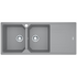 Franke Urban Double Bowl Topmount/Flush Mount Sink with Right Hand Drainer - Grey UBG621SGRHD image NaN