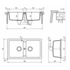 Abey Schock Typos Double Sink & Armando Vicario ISA Kitchen Mixer - White TN200T2W image NaN