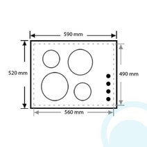 Westinghouse WHI645BA 60cm Induction Cooktop hero image