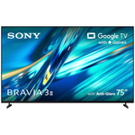Sony 75 Inch Bravia 3 II 4K HDR AI Google TV with Gemini and Anti-Glare Screen K75XR30M2 [2026] hero image