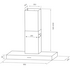 Schweigen 90cm Wallmount Canopy Rangehood Stainless Steel TSH-900 image NaN