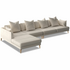 Kalona KYOTO Left Facing Extended Chaise Sofa Pearl WS-205-LCS-VILA-54 image NaN