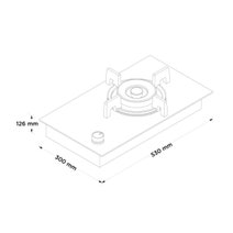 Fisher & Paykel Series 9 30cm 1 Burner Natural Gas Cooktop Black Glass CG301DNGGB5 hero image
