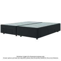 Sealy Spacesaver Left Side Drawer Split Queen Bed Base Black SVL-BLK-SQN hero image