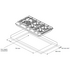 Westinghouse 75cm 5 Burner Stainless Steel Gas Cooktop WHG758SC image NaN