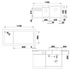 Blanco Bowl and 3/4 Inset Sink with Left Hand Drainer Black NAYA8SBRK5 image NaN