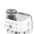 Smeg 50s Style Espresso Machine with Built-in Grinder White EGF03WHAU image NaN