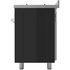 Glem Gas 90cm Gas  Oven & Cooktop Matt Black Freestanding Oven GS965GGMB image NaN