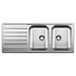 Blanco LIVIT 8S Double Bowl Inset Sink with Left Hand Drainer LIVIT8SR image NaN