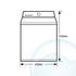8kg Top Load LG Washing Machine WTH8006 image NaN