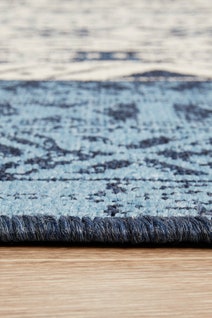 Rug Culture Seaside Large White & Blue Rug 280X190CM - SSD3333-WHBL-280X190 hero image