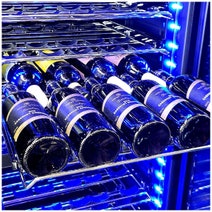 Schmick Upright Dual Zone Black Glass Door Wine Refrigerator Black BD425D-B hero image