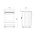 Beko 60cm Stainless Steel Freestanding Oven with Ceramic Cooktop BFCB60VMX image NaN