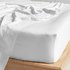 Linen House Augusta 500TC White Deluxe King Flat Sheet 01914D052 image NaN
