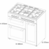 Artusi 90cm Dual Fuel Freestanding Oven Matte Black AFGR935B image NaN
