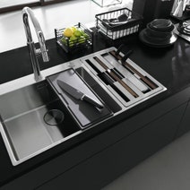 Franke Box Centre Double Bowl Sink with Small Bowl Left BWX220-54/27SBL hero image