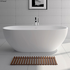 Fienza Nero 1780 Freestanding Stone Bath White ST12 image NaN