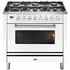 ILVE Professional Plus 90cm Freestanding Dual Fuel Oven/Stove with Milano Knobs P096DWE3WH image NaN