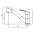Oliveri London Pullout Spray Mixer Chrome LON580CR-P image NaN