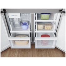 Westinghouse 564L French Door Fridge with Plumbed Water Dispenser and Ice Maker Matte Charcoal Black WQE5750BB hero image