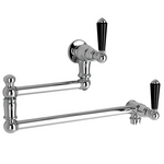 Astra Walker Signature Pot Filler with Black Porcelain Lever Handles A50-26-BL-00 hero image