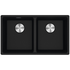 Franke Maris 350mm Double Bowl Undermount Sink with Extension Drainer Onyx MRG120-35ON-FPC image NaN