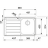 Franke Neptune Single Bowl Sink with Left Hand Drainer NEX611LHD image NaN