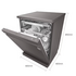LG 60cm 15 Place QuadWash Dishwasher in Black Stainless Finish with TrueSteam XD3A25BS image NaN