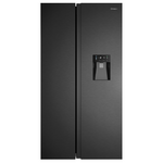 Westinghouse 619L Side by Side Refrigerator with Non-Plumbed Water Dispenser Matte Black WSE6240BB hero image