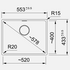 Franke Maris 520mm Single Bowl Flushmount Sink Onyx MRG210-52ON-B image NaN
