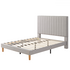 Zinus Debi Queen Upholstered Fabric Bed Base Light Grey AU-FHVP-LG-Q image NaN