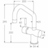 Sussex Taps Voda Sink Mixer Square Matte White VSM-26 image NaN