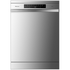 Hisense 60cm Freestanding Dishwasher Silver Steel HSBE15FS image NaN