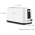 Breville the Lift & Look Plus 4 Slice Toaster BTA380WHT image NaN