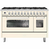 Ilve 120cm Pro-Line Cooker Double Oven With 8 Gas Burner Cooktop L128WMPAW image NaN