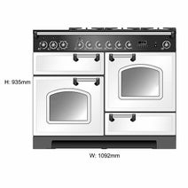 Falcon 110cm Elise Freestanding Dual Fuel Oven/Stove Black and Nickel ELS110DFGB/N hero image