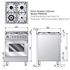 ILVE PW60VGSS 60cm Quadra Series Freestanding Natural Gas Oven/Stove image NaN