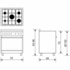 Glem 70cm Dual Fuel Bi-Energy Freestanding Oven Stainless Steel GB765DOP image NaN
