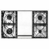 ILVE Professional Plus Series 90cm 6 Burner & Teppanyaki Freestanding Electric Oven with Milano Knobs P09FDWE3BK image NaN