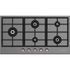 Spezialist 94cm LP Gas Cooktop 5 Burner Stainless Steel Plate Black Metal Surface S30945SPBBMLPG image NaN