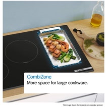 Bosch 70cm Series 6 Induction Cooktop with Downdraft Ventilation Black PVQ711H26E hero image