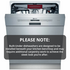 NEFF Stainless Steel Built Under Dishwasher S125HCS01A image NaN