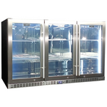 Schmick 399L Under Bench Stainless Steel Glass Door Bar Fridge SK386-SS hero image