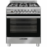 Glem 70cm Dual Fuel Bi-Energy Freestanding Oven Stainless Steel GB765DOP hero image