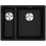 Franke Maris 340/150mm 1 and 1/2 Bowl Left Undermount Sink Onyx MRG160SBLON-B hero image